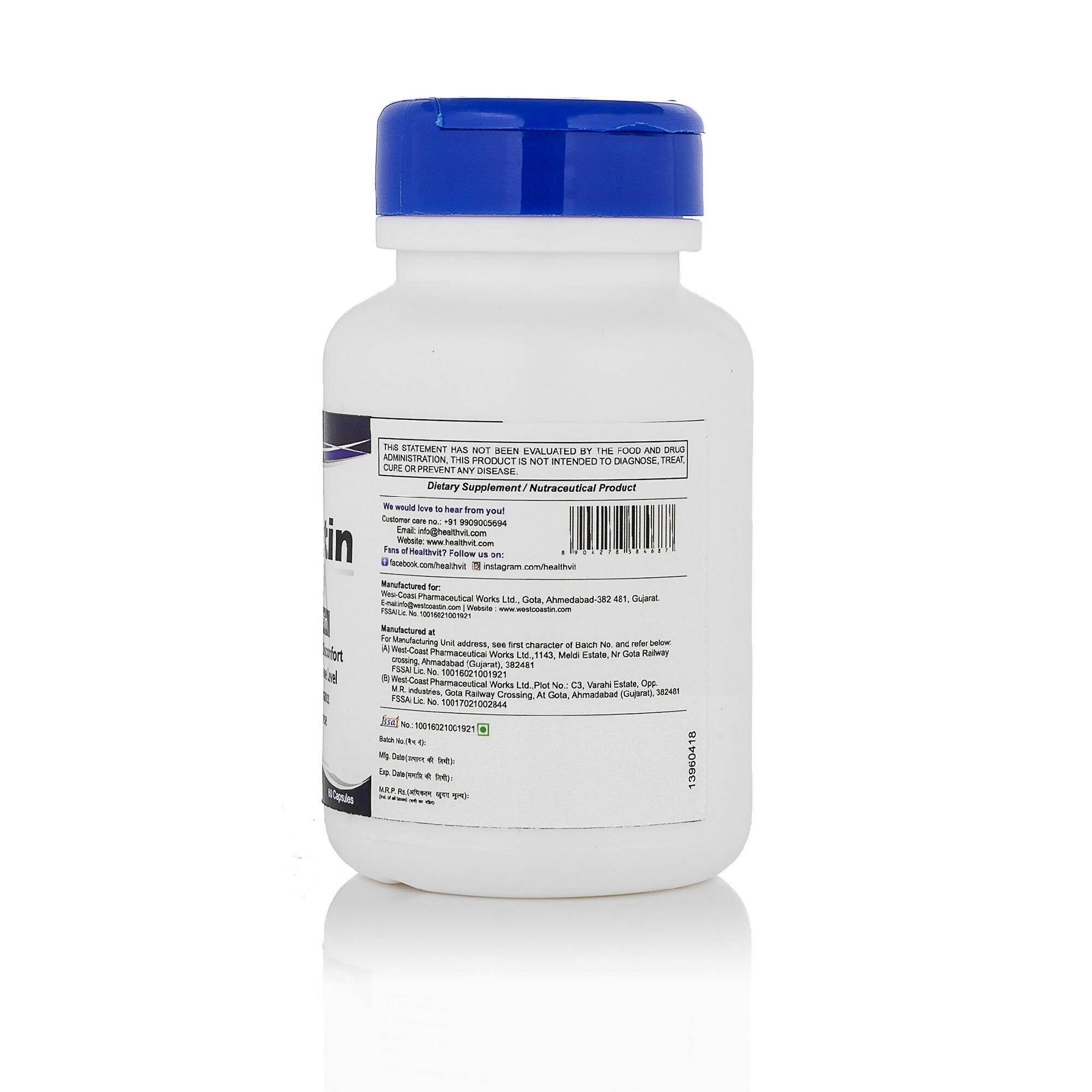 Healthvit Quercetin 100mg Capsules - Distacart