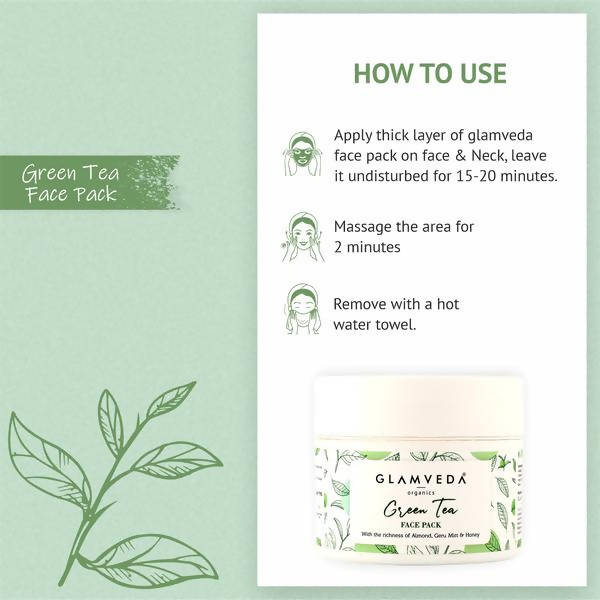 Glamveda Green Tea Recharge & Renew Face Pack