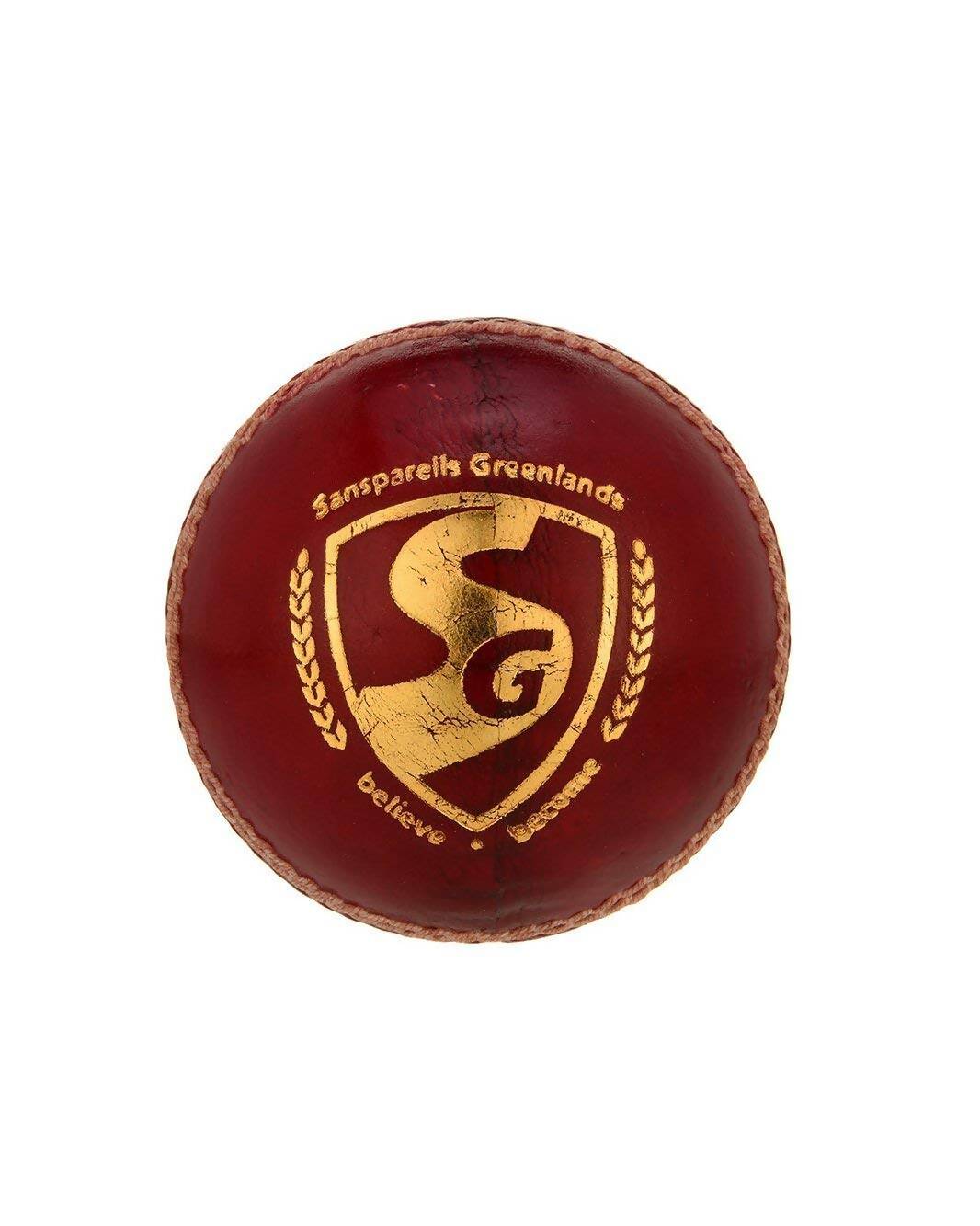 SG Bouncer Leather Ball - Red - Distacart