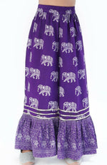 Thumbnail for Lil Drama Trunk Tales Girls Purple Kurta With Sharara Set - Distacart