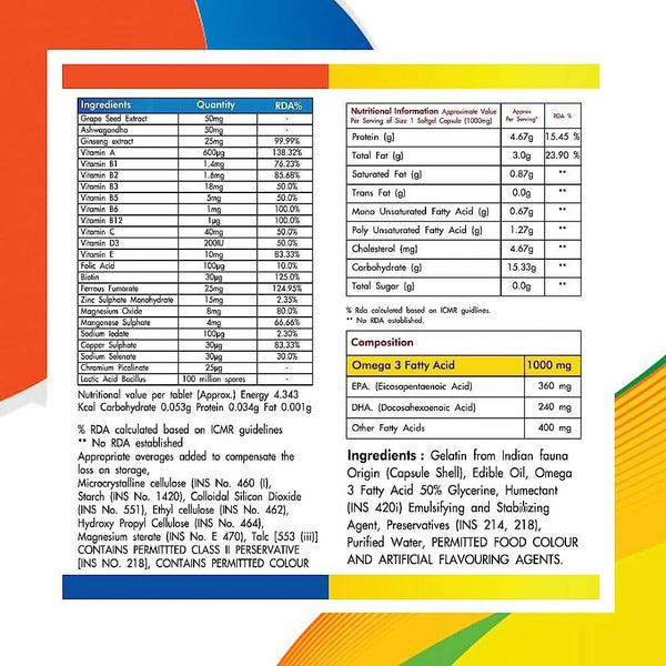 Fytika Vita 365 & Omega 1000 Combo - Distacart