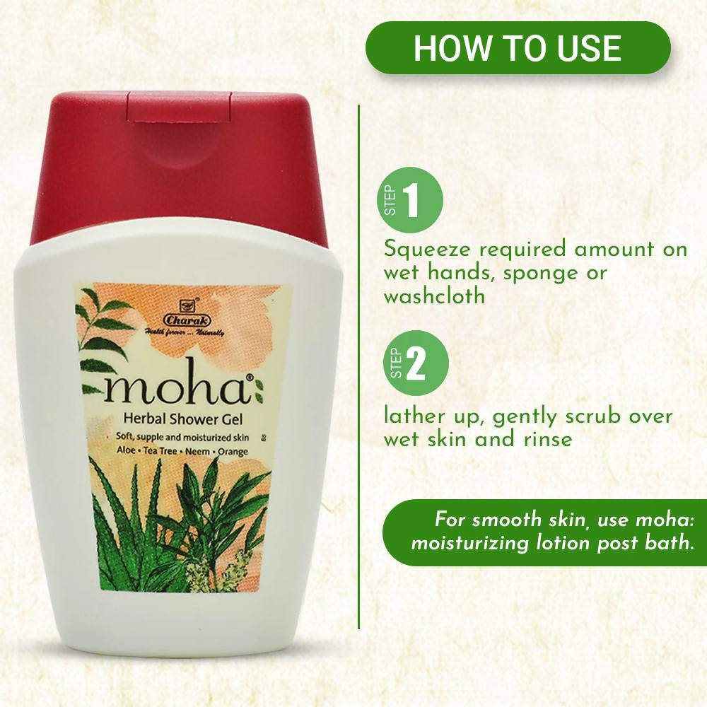 Moha Herbal Shower Gel usage