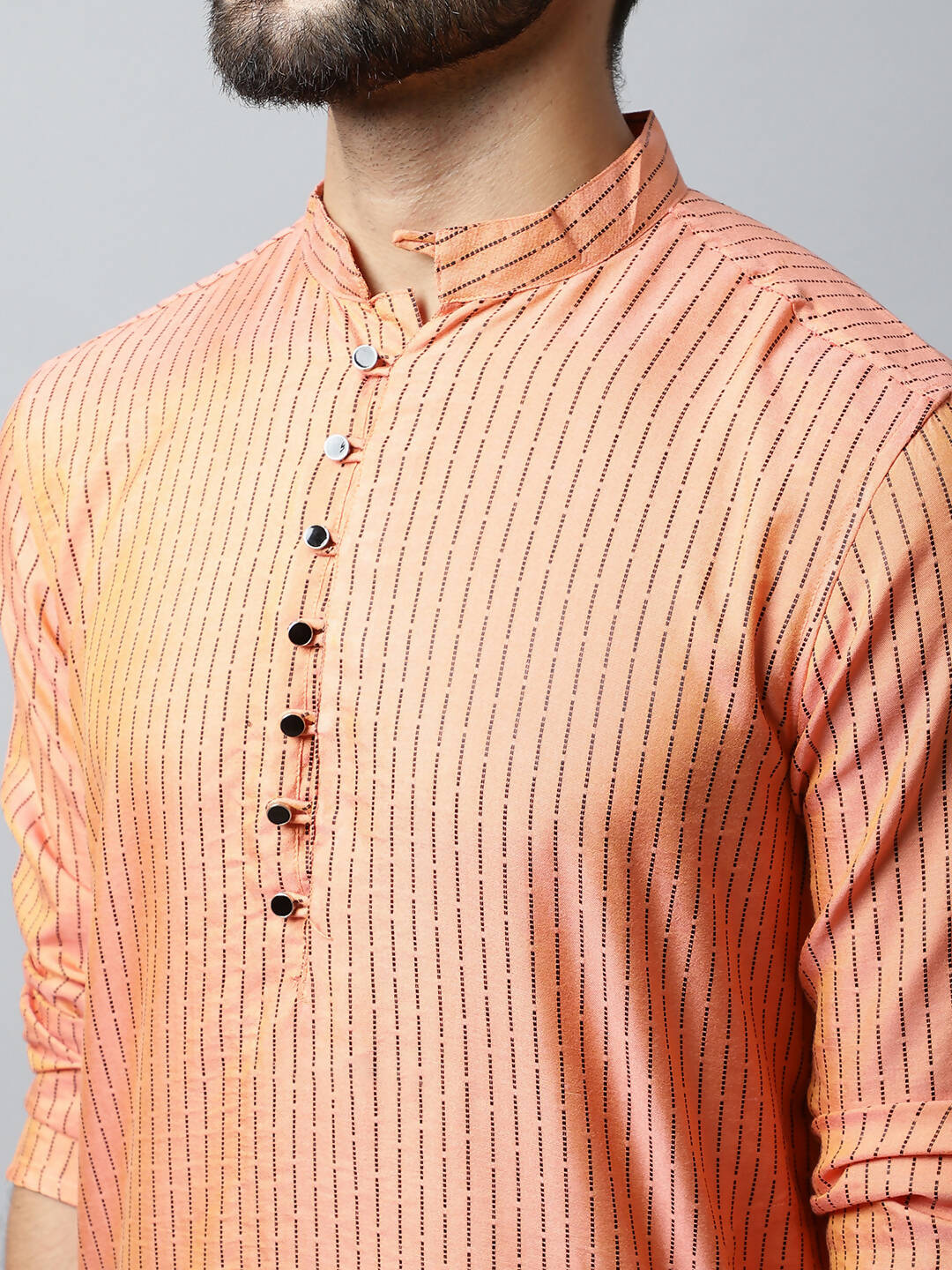 Even Apparels Red Color Pure Cotton Men's Kurta With Side Placket (STR1199) - Distacart