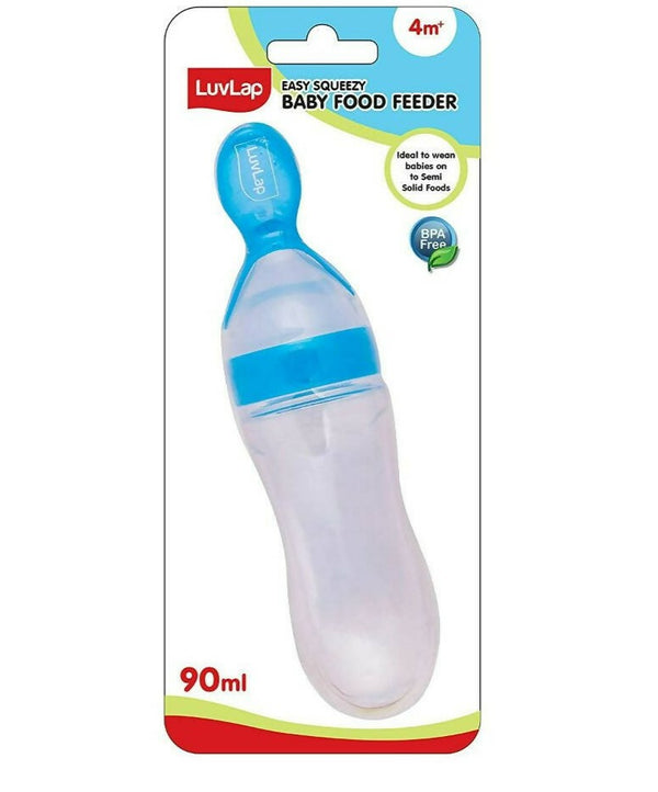 LuvLap Feeding Spoon with Squeezy food Grade Silicone Feeder bottle - Distacart