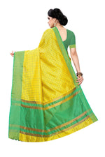 Thumbnail for Vamika Yellow Cotton Silk Weaving Saree (Manipuri Yellow) - Distacart
