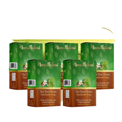 Ivana Natural Tea Tree-Neem Handmade Soap - Distacart