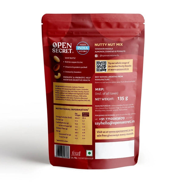 Open Secret Tandoori Masala Nut Mix - Distacart