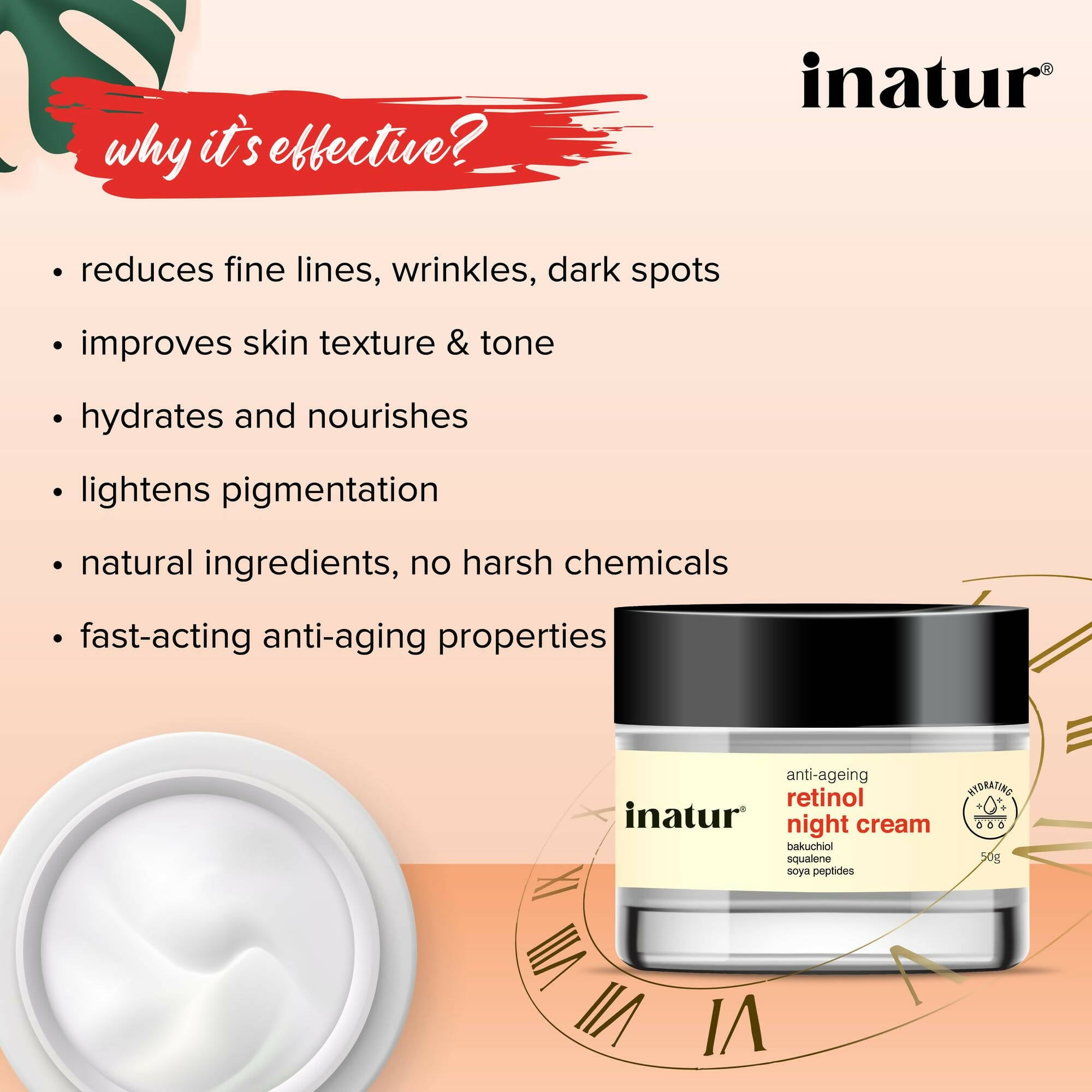 Inatur Retinol Night Cream - Distacart