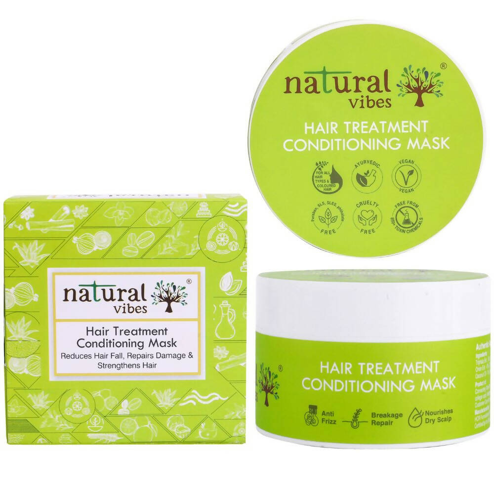 Natural Vibes Hair Treatment Conditioning Mask with Onion & Coconut - Distacart