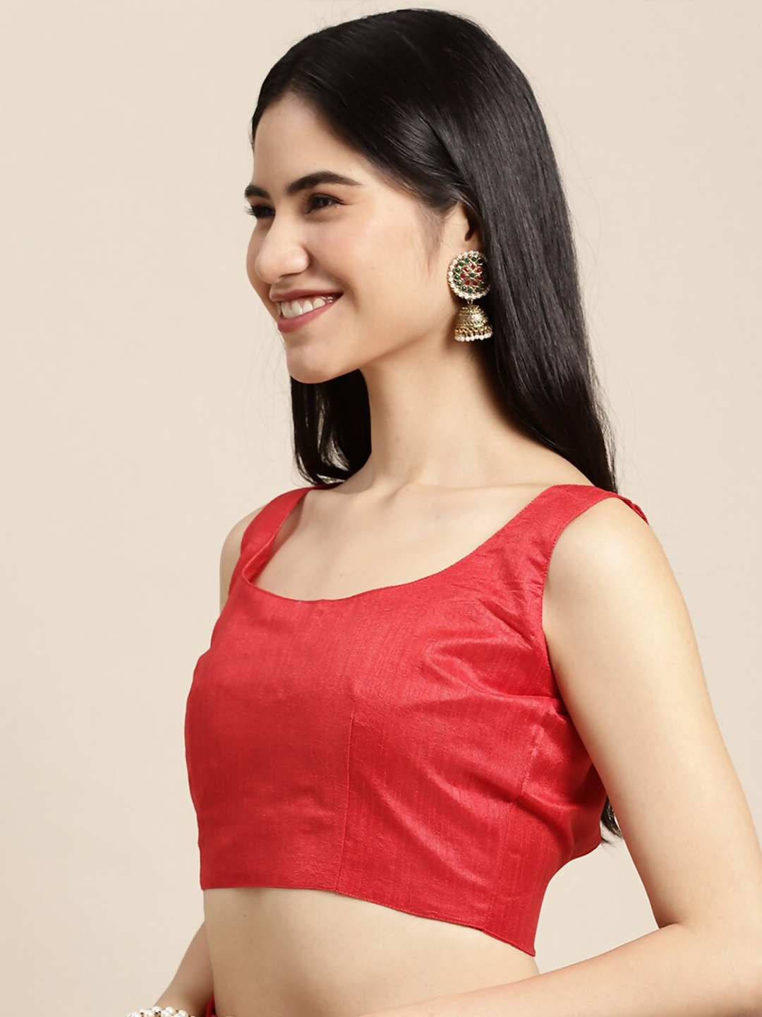 Saree Mall White & Red Printed Bandhani Sarees - Distacart