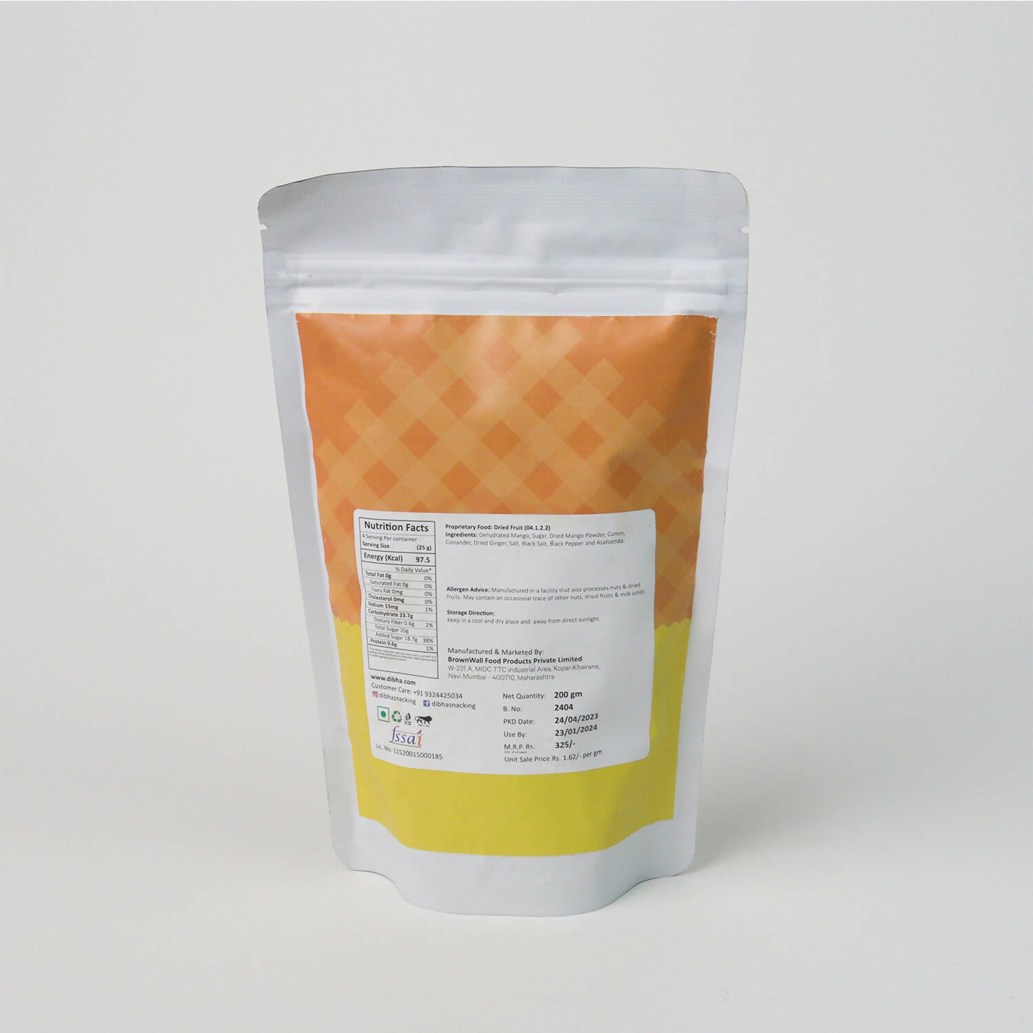 Dibha - Honest Snacking Masala Mango - Distacart