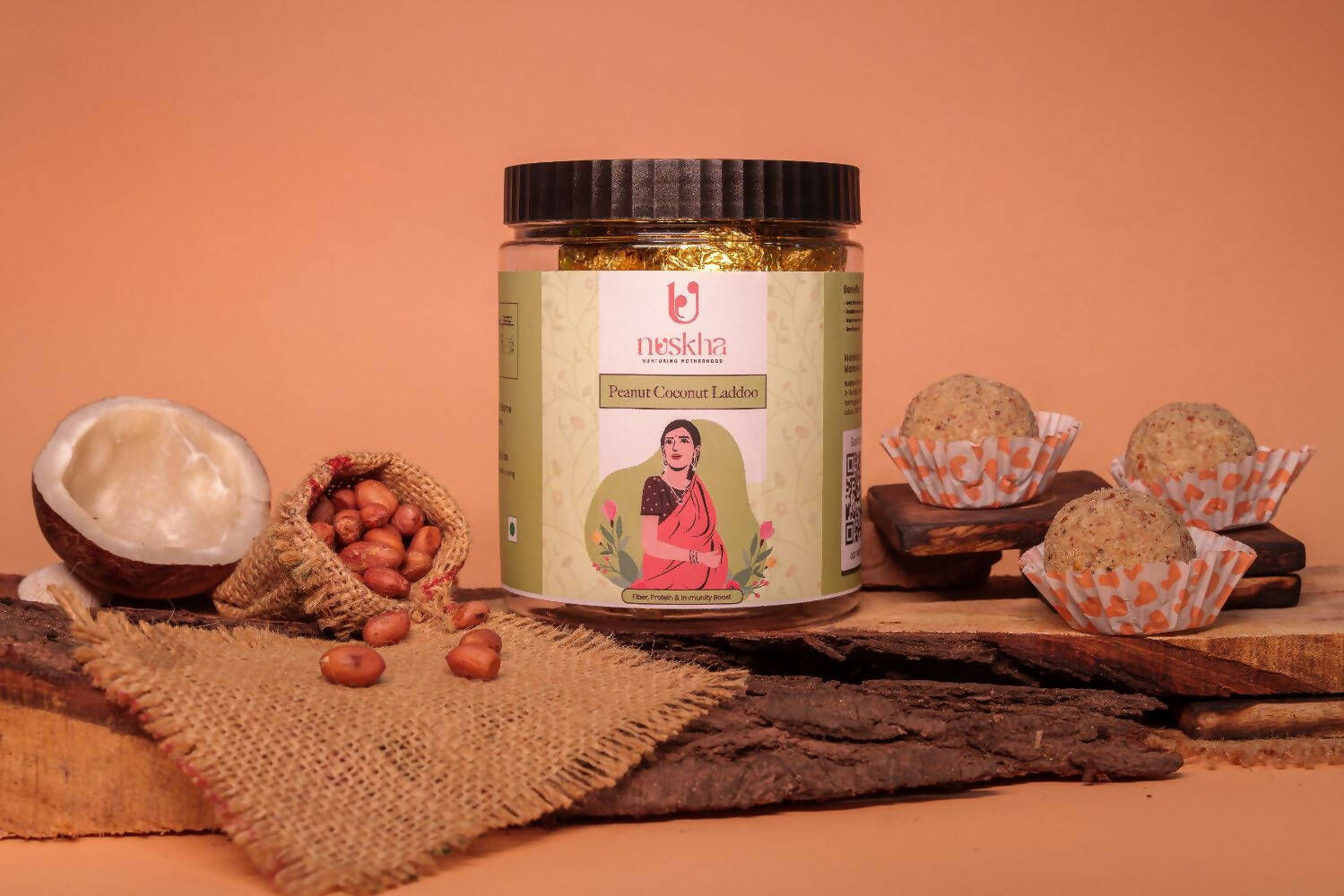 Nuskha Peanut Coconut Laddoo For Pregnancy - Distacart