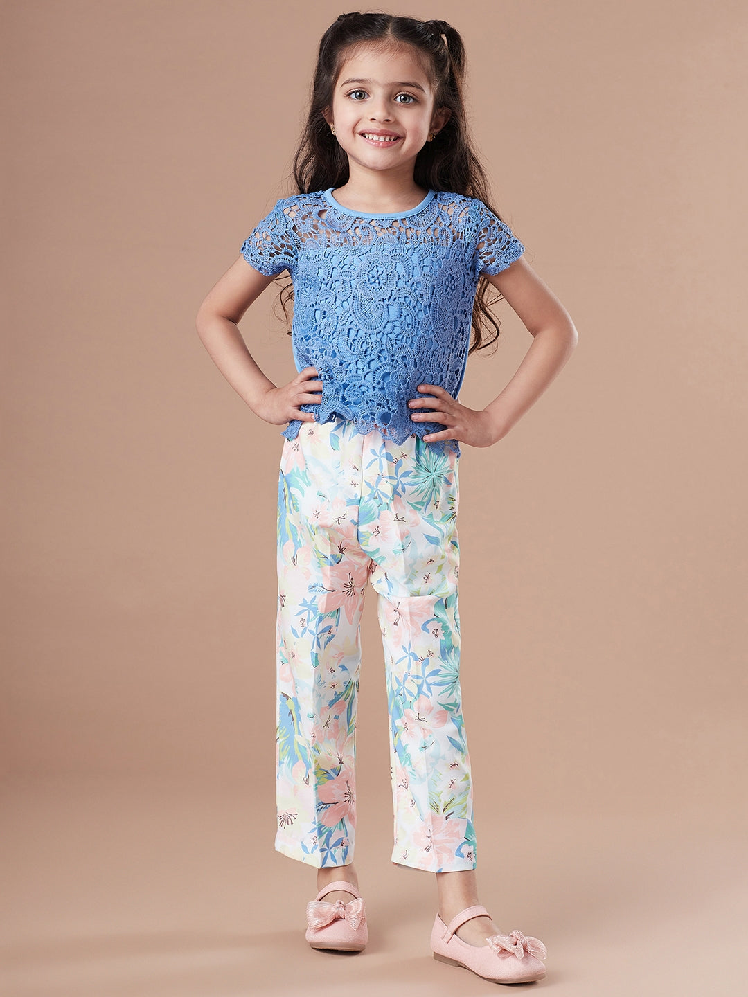 Girls Top With Trousers - Mini Marvels - Distacart