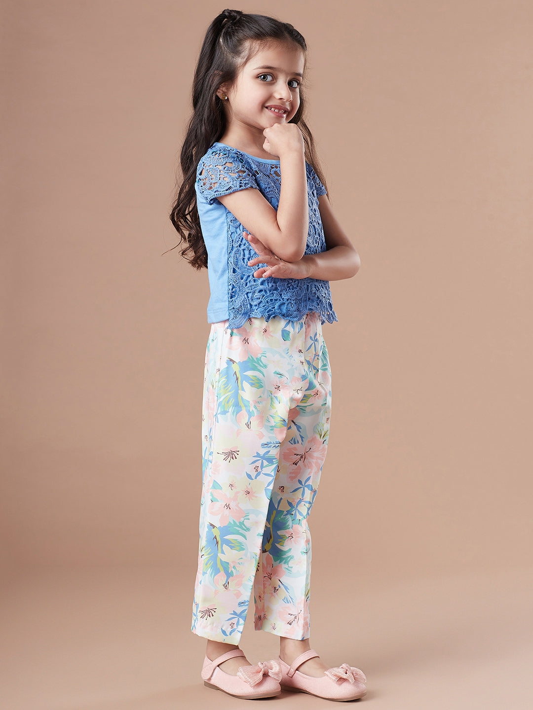 Girls Top With Trousers - Mini Marvels - Distacart