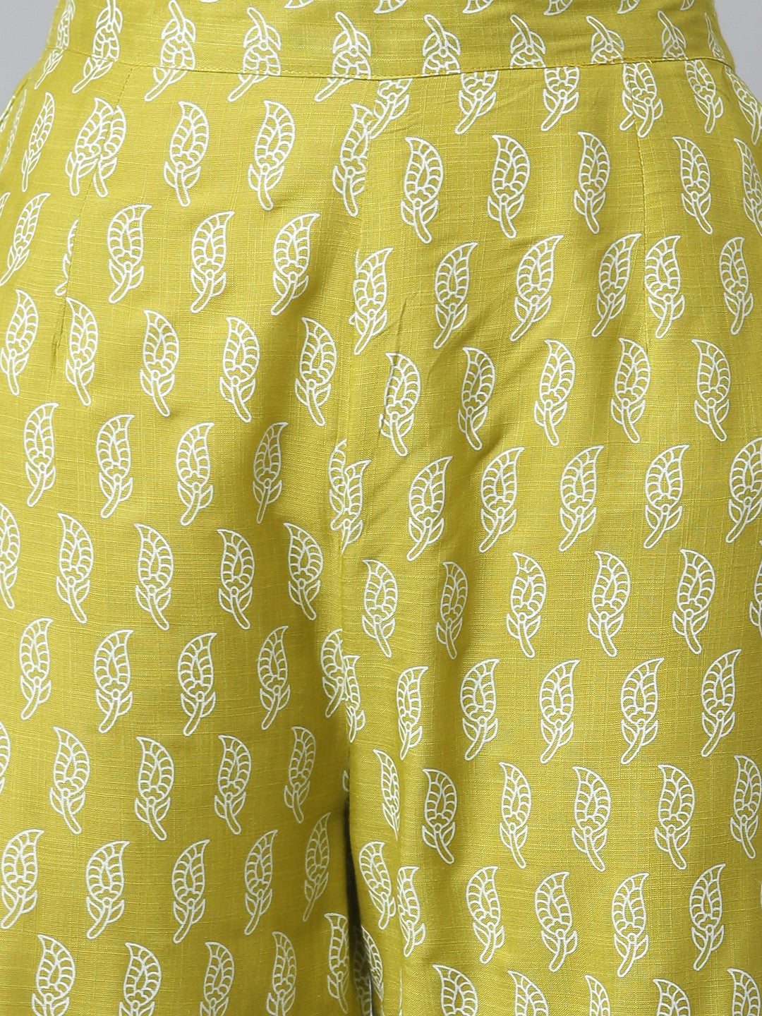 Khushal K Green Color Rayon Printed Kurta And Palazzo Set