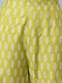 Thumbnail for Khushal K Green Color Rayon Printed Kurta And Palazzo Set
