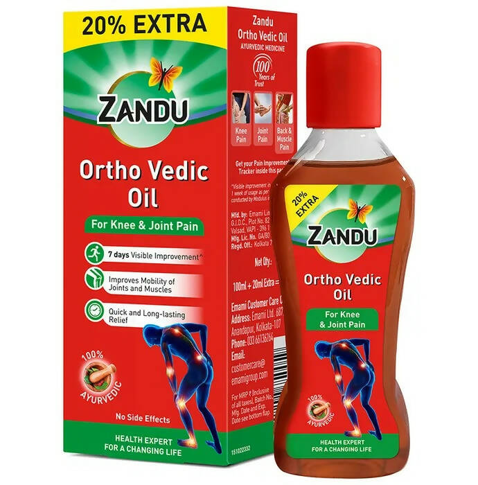 Zandu Ortho Vedic Knee & Joint Pain Oil - Distacart