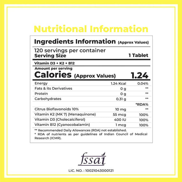 Boldfit Vitamin D3 Tablets - Distacart