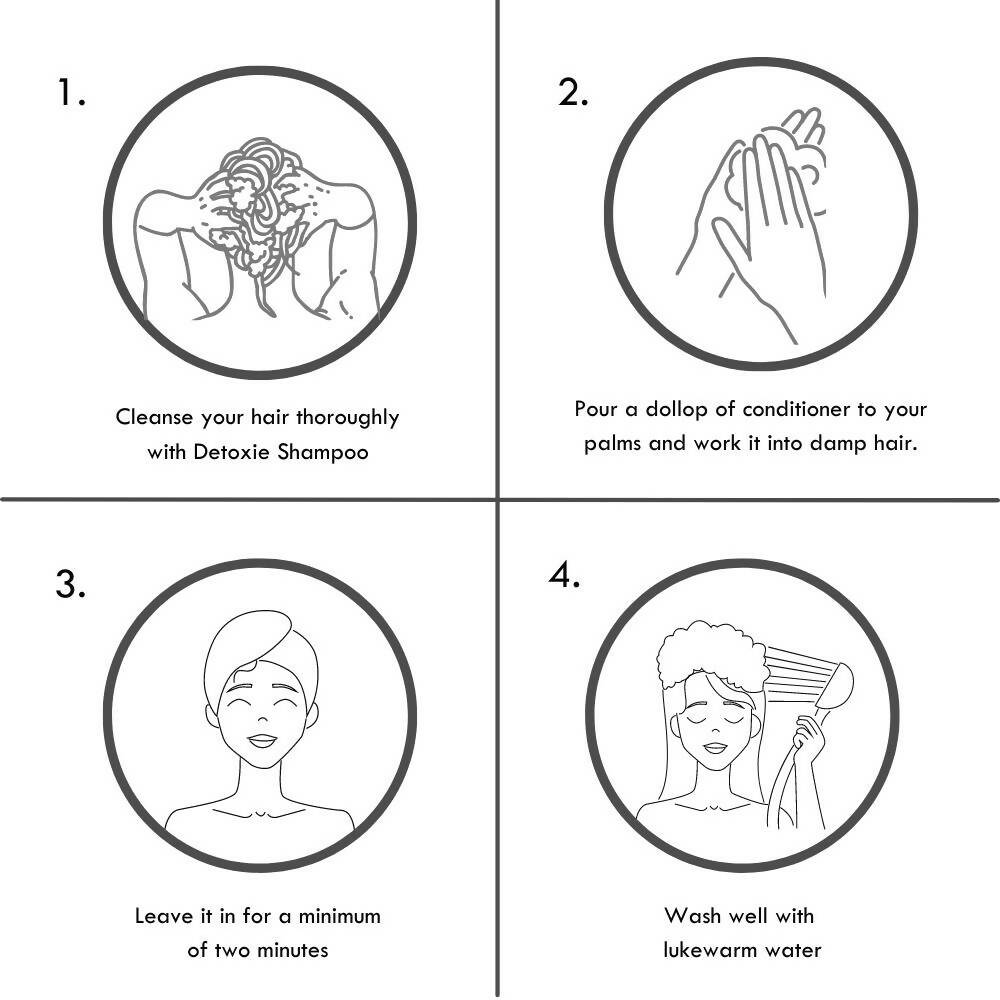 Detoxie Frizz Control & Hard Water Repair Hair Conditioner - Distacart