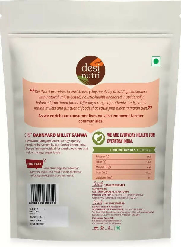 Desi Nutri Barnyard Millet - Distacart