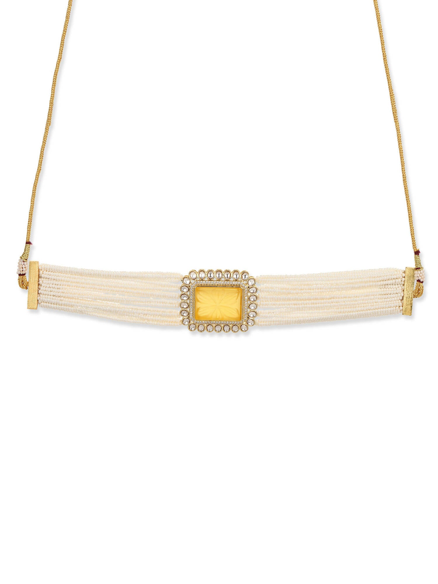 Women's Gold-Plated Necklace - Ruby Raang - Distacart