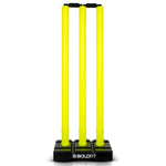 Thumbnail for Boldfit Cricket Stumps with Stand & Bails - Fluorescent Green - Distacart