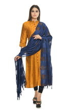 Thumbnail for Mominos Fashion Navy Blue Window Dupatta