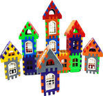 Thumbnail for Kipa 210 Pieces Multi Colored Mega Jumbo Happy Home House Building Block with Attractive Windows and Smooth Rounded Edges Game with Storage Container - Distacart