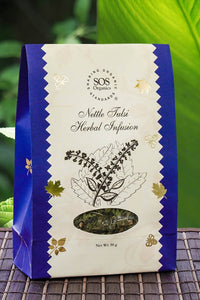 Thumbnail for SOS Organics Nettle Tulsi Herbal Infusion - Distacart