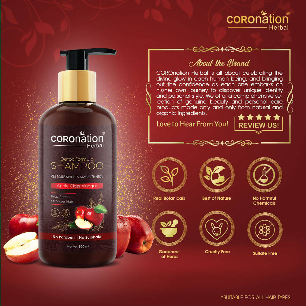 Coronation Herbal Apple Cider Vinegar Shampoo - Distacart