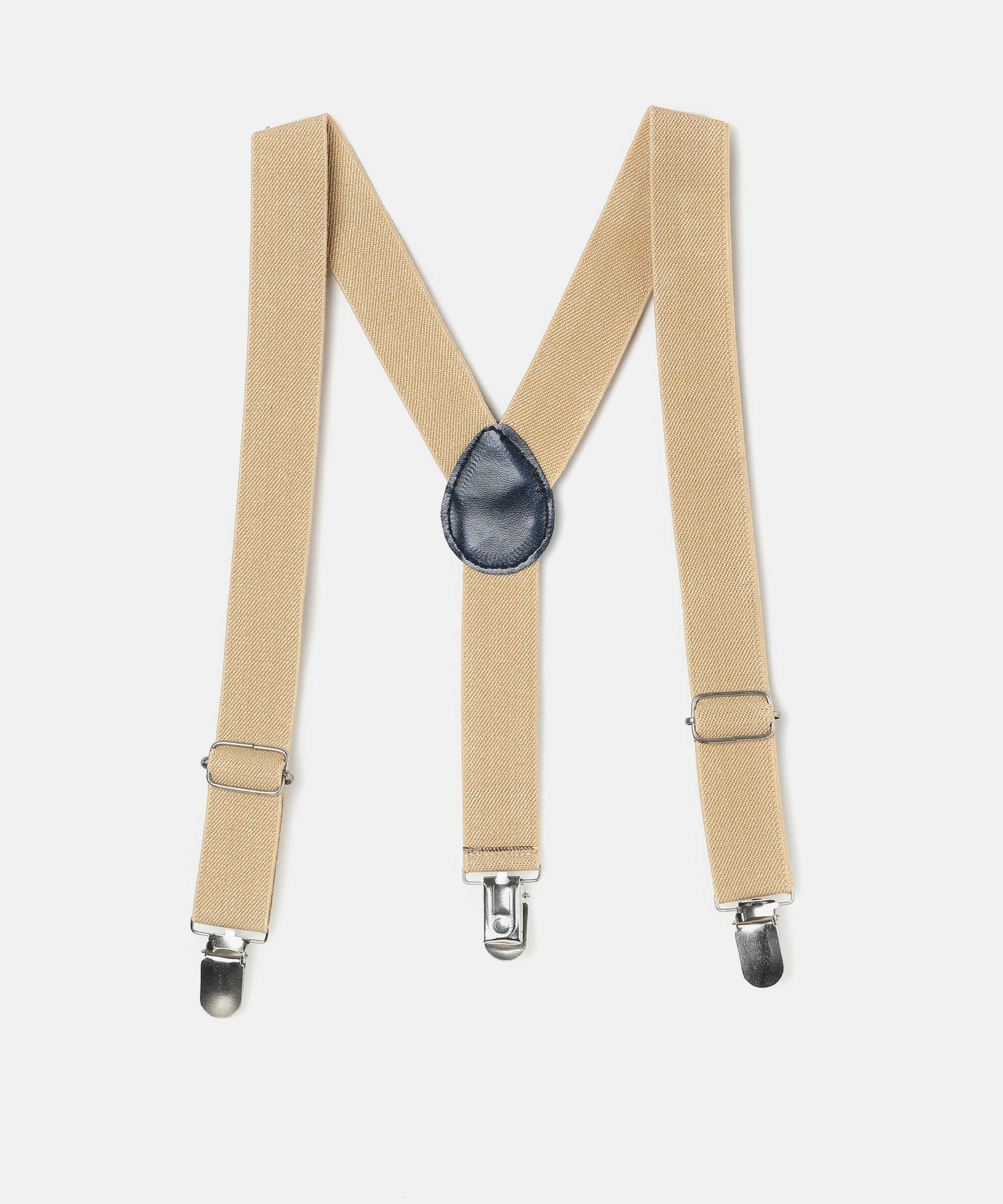 Manet Boys Solid Suspenders - Cream - Distacart