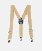 Thumbnail for Manet Boys Solid Suspenders - Cream - Distacart