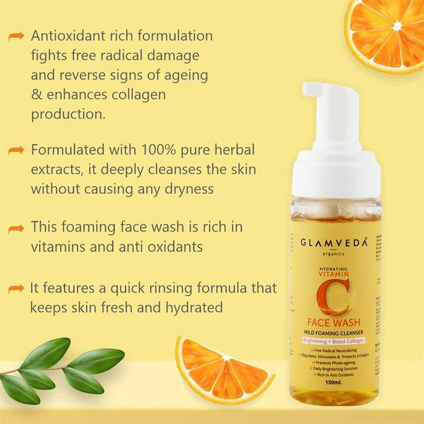 Glamveda Vitamin C Brightening Face Wash