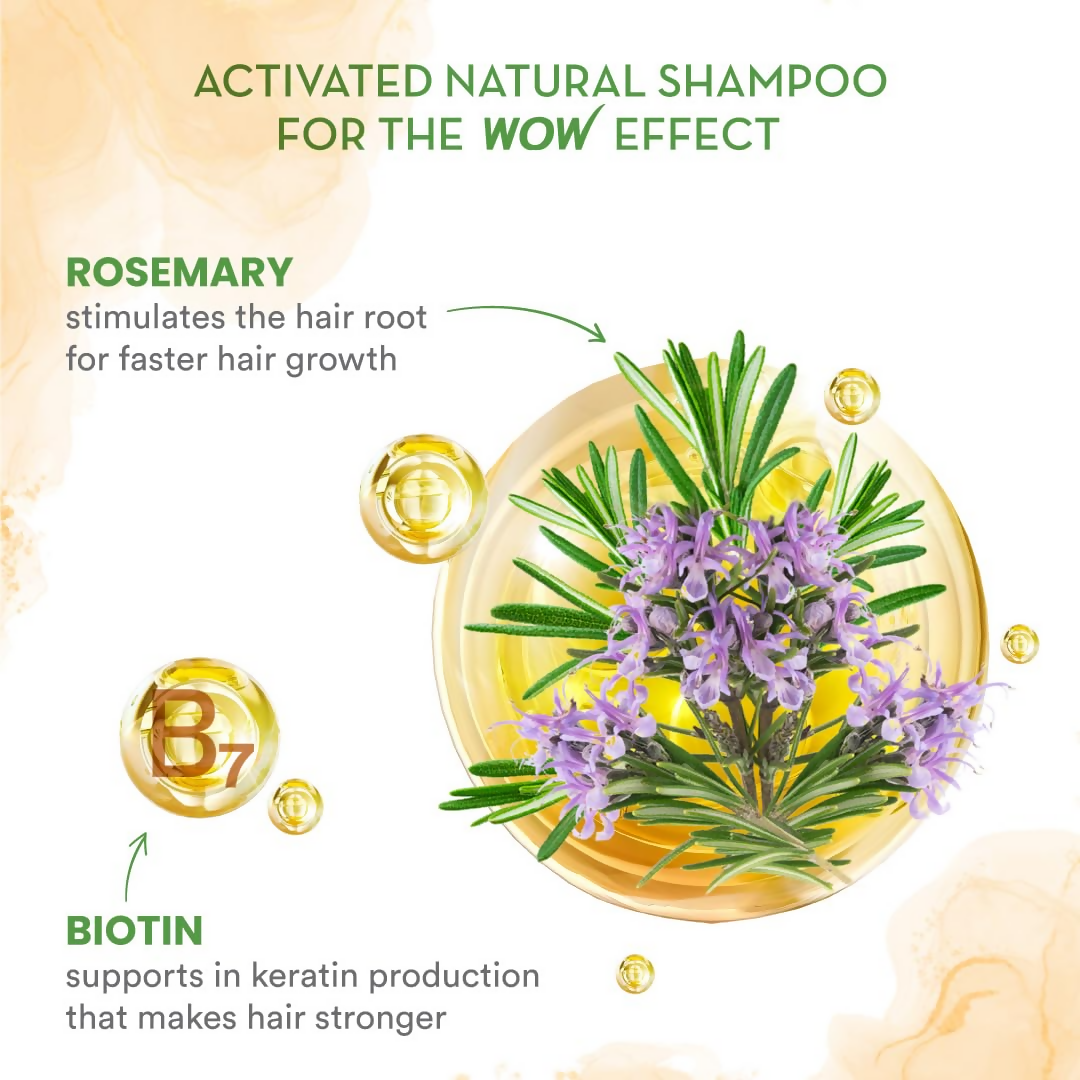 Wow Skin Science Rosemary With Biotin Hair Growth Shampoo - Distacart