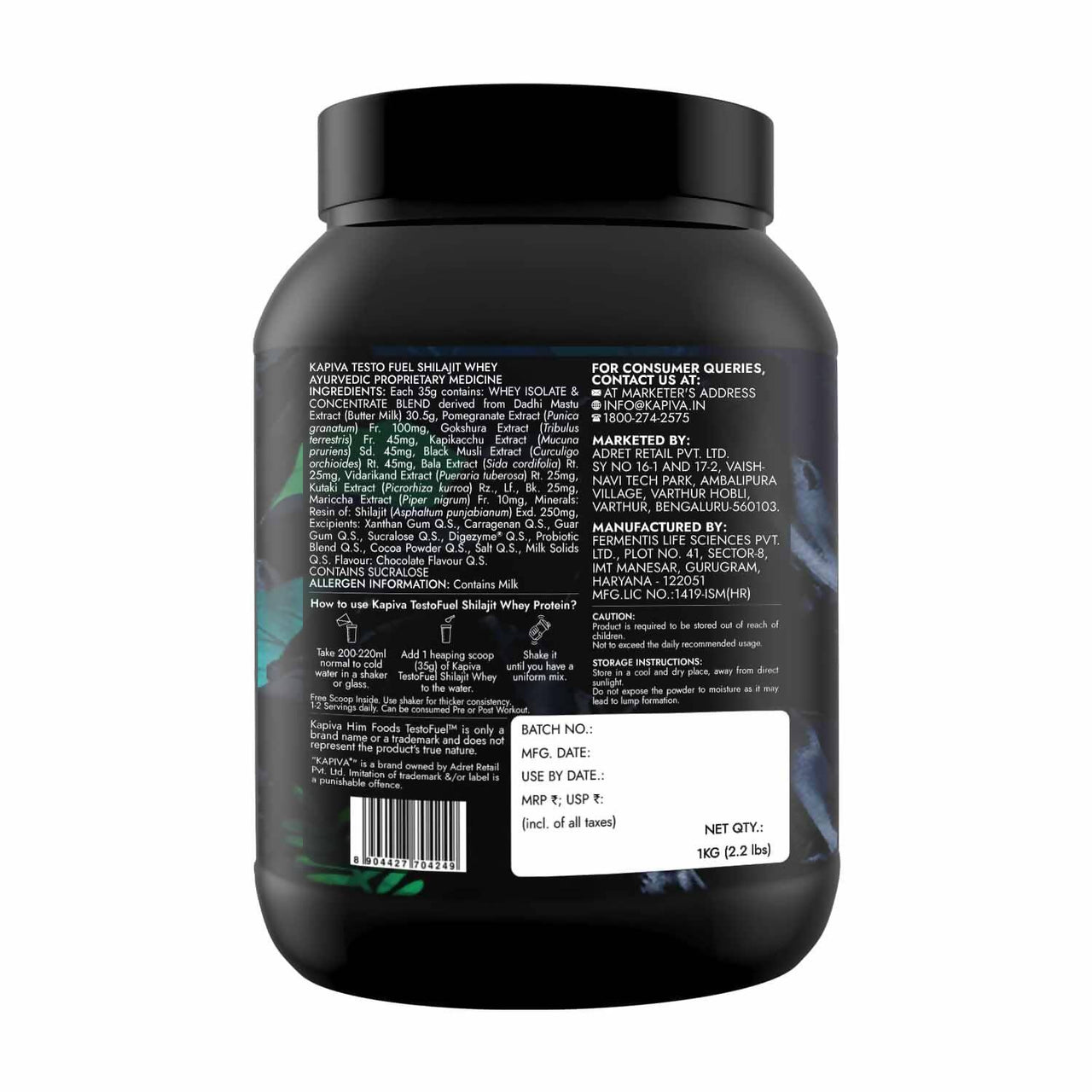 Kapiva Ayurveda Testofuel Sj Whey Protein - Distacart