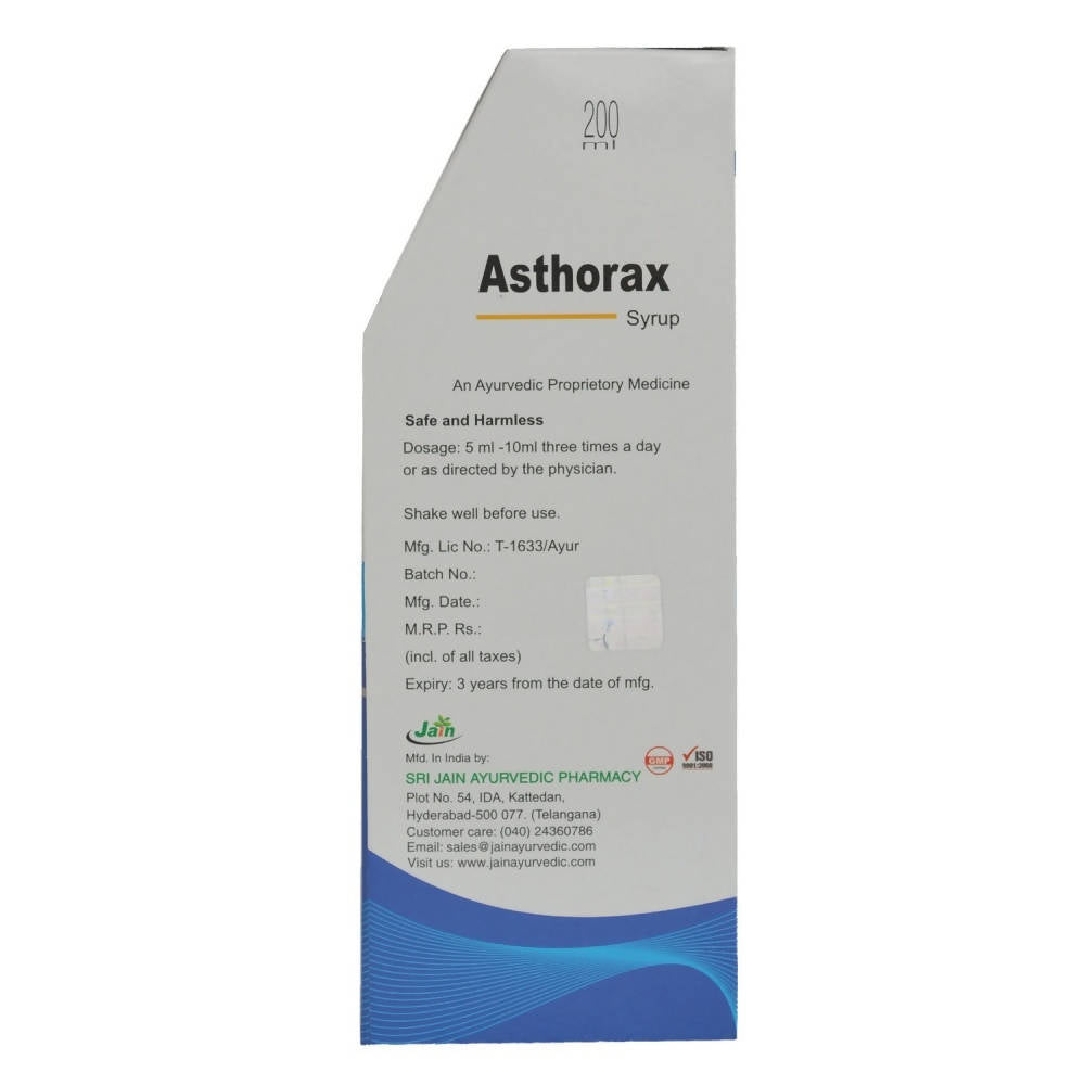 Jain Asthorax Syrup Dosage