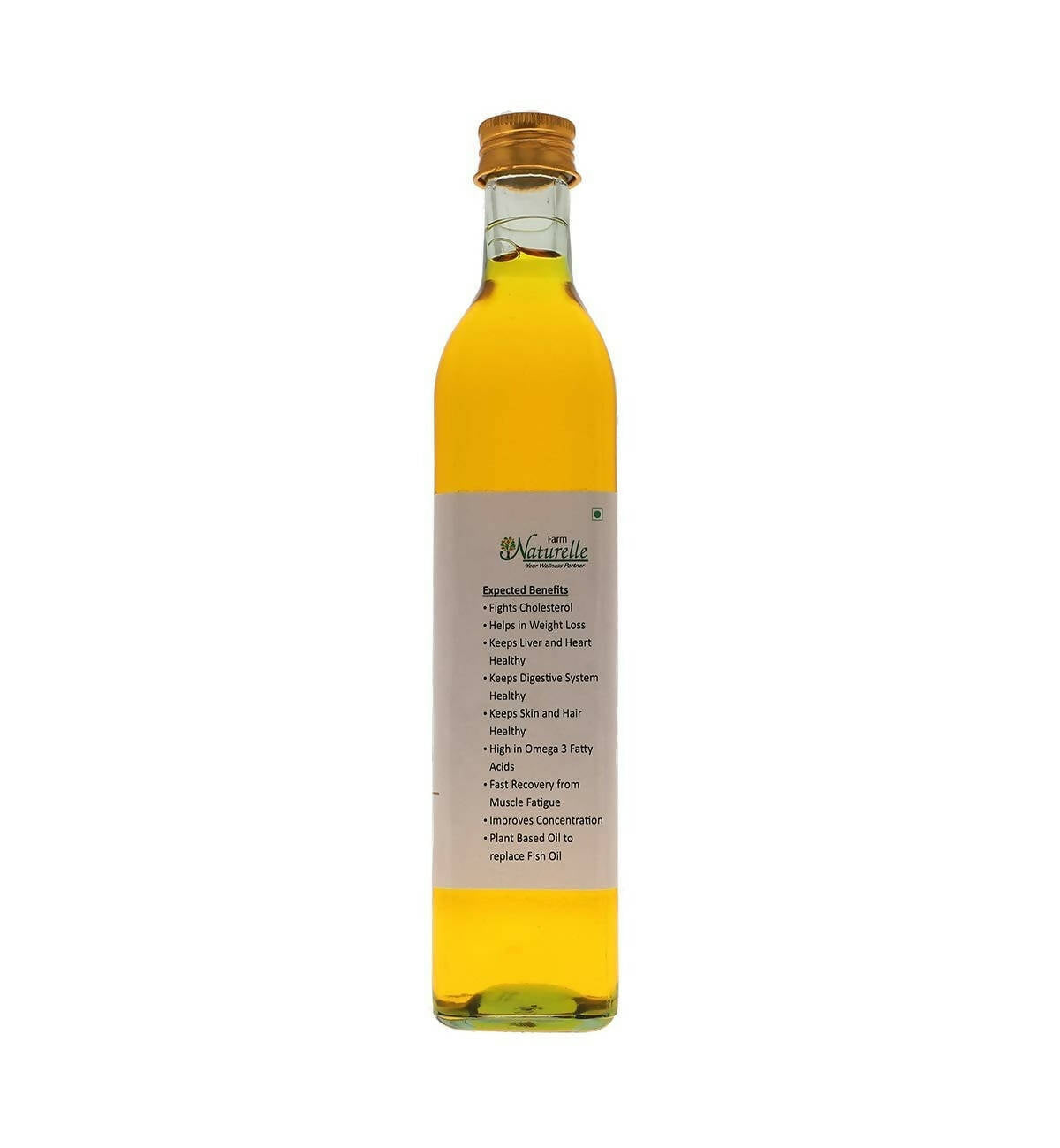 Farm Naturelle 100% Pure Cold Pressed Flax Seed Oil - Distacart