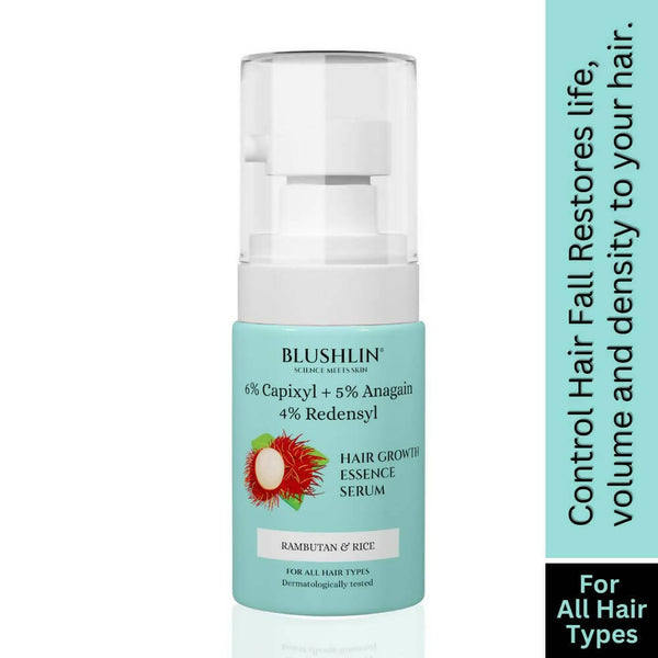 Blushlin Hair Growth Serum with 6% Capixyl, 4% Redensyl & 5% Anagain - Distacart