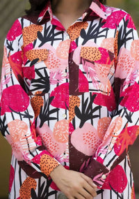 Thumbnail for Women's Casual Fashionable Multi Muslin co-ord set - Rooh - Distacart