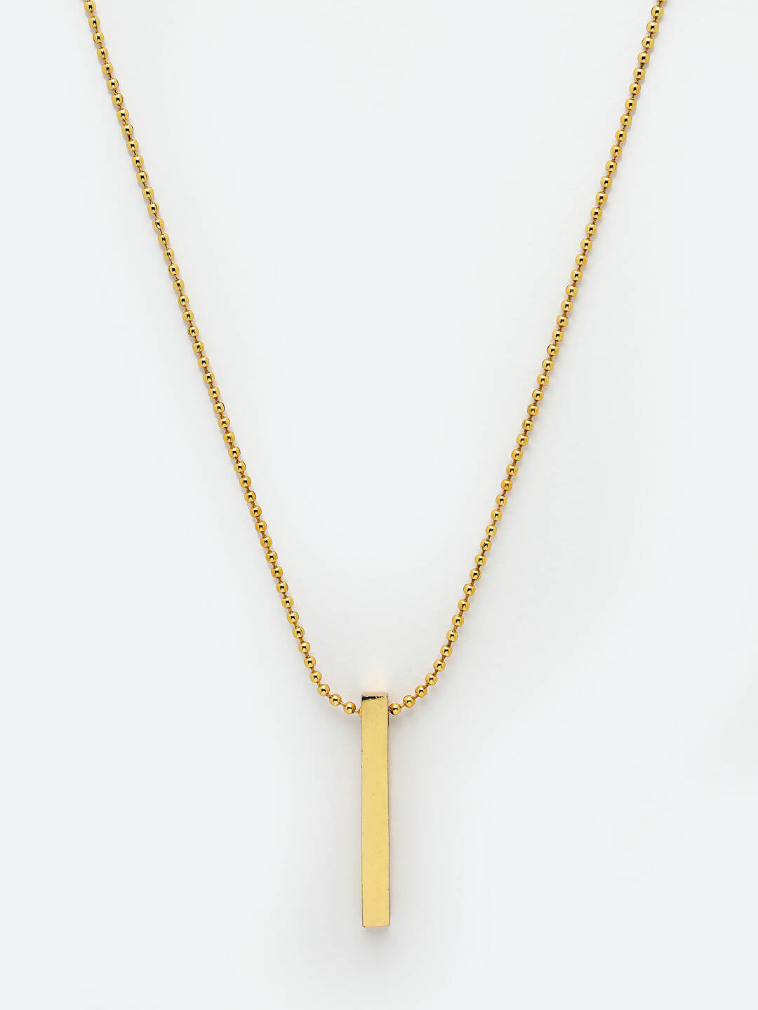 NVR Men Gold Plated Geomatric Pendent With Chain - Distacart