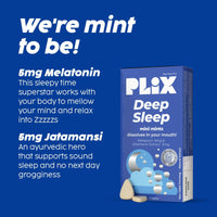 Thumbnail for PLIX The Plant Fix Melatonin Deep Sleep Oral Dissolving Mini Mints Effervescent Tablets - Distacart