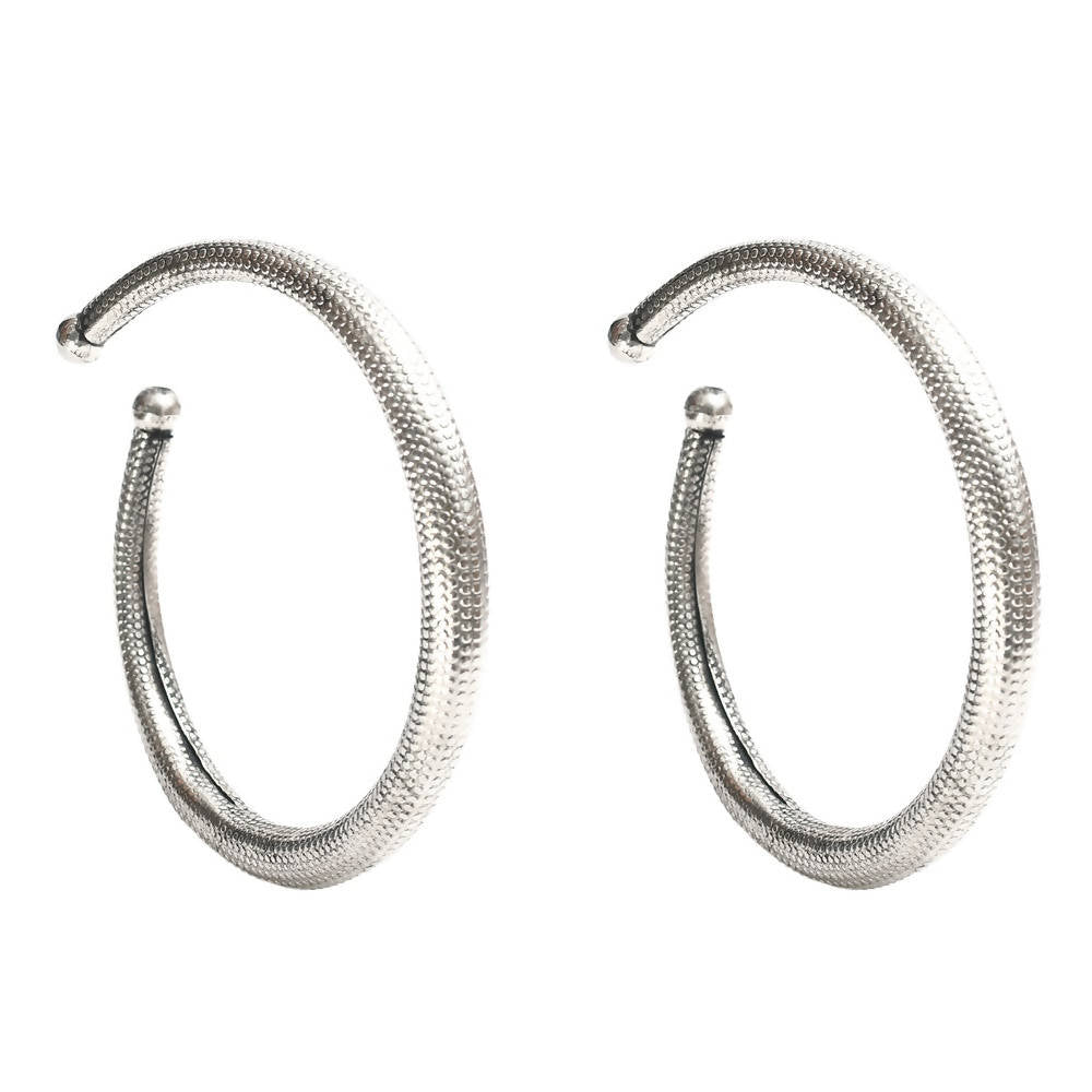 Mominos Fashion Kamal Johar Oxidised Silver Anklets