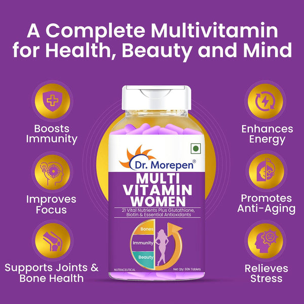 Dr. Morepen Multivitamin Men Tablets and Multivitamin Women Tablets Combo - Distacart
