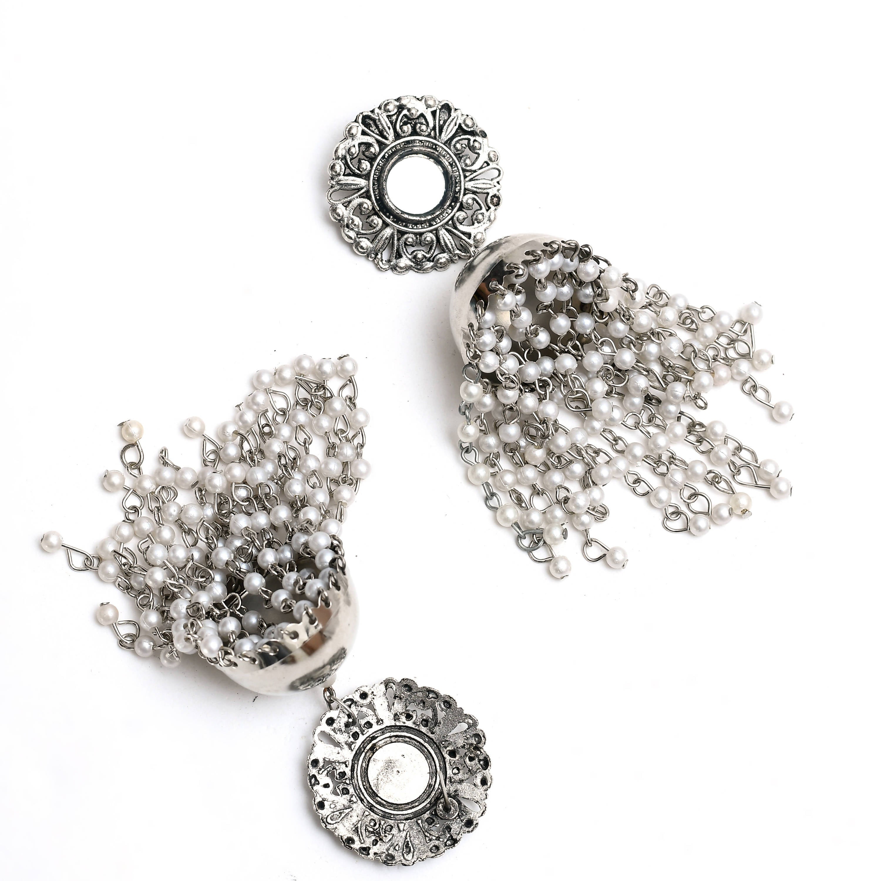 Mominos Fashion Johar Kamal Women's Earrings With Pearls Jhumkas - Distacart