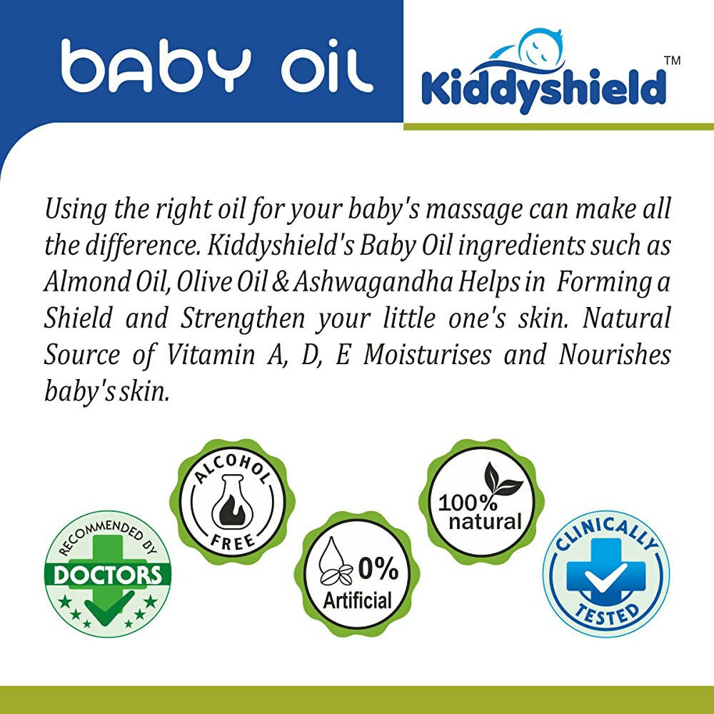 Kiddyshield Baby Massage Oil (Age 0-12 Years) - Distacart
