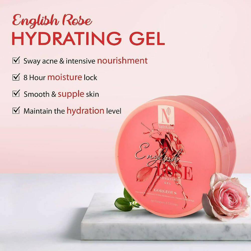 NutriGlow NATURAL'S English Rose Hydrating Gel - Distacart