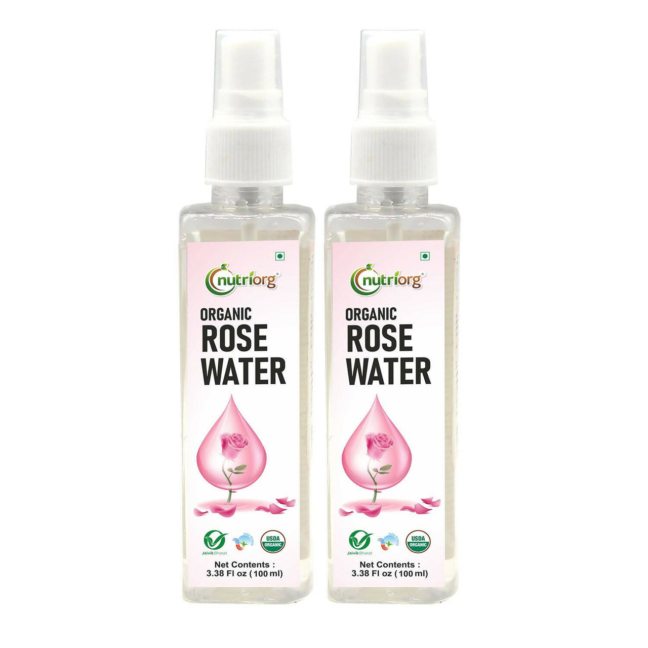 Nutriorg Certified Organic Rose Water - Distacart