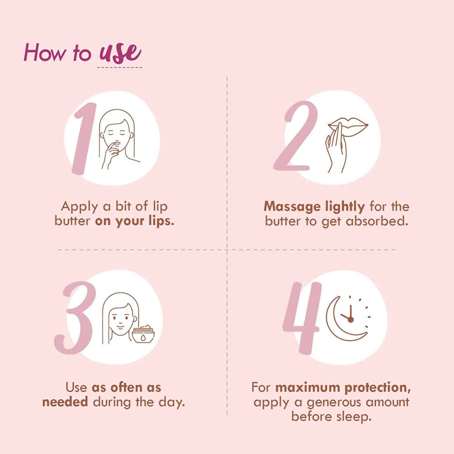 Nat Habit Pomegranate Rose Lip Butter With Ghee And Honey - Distacart