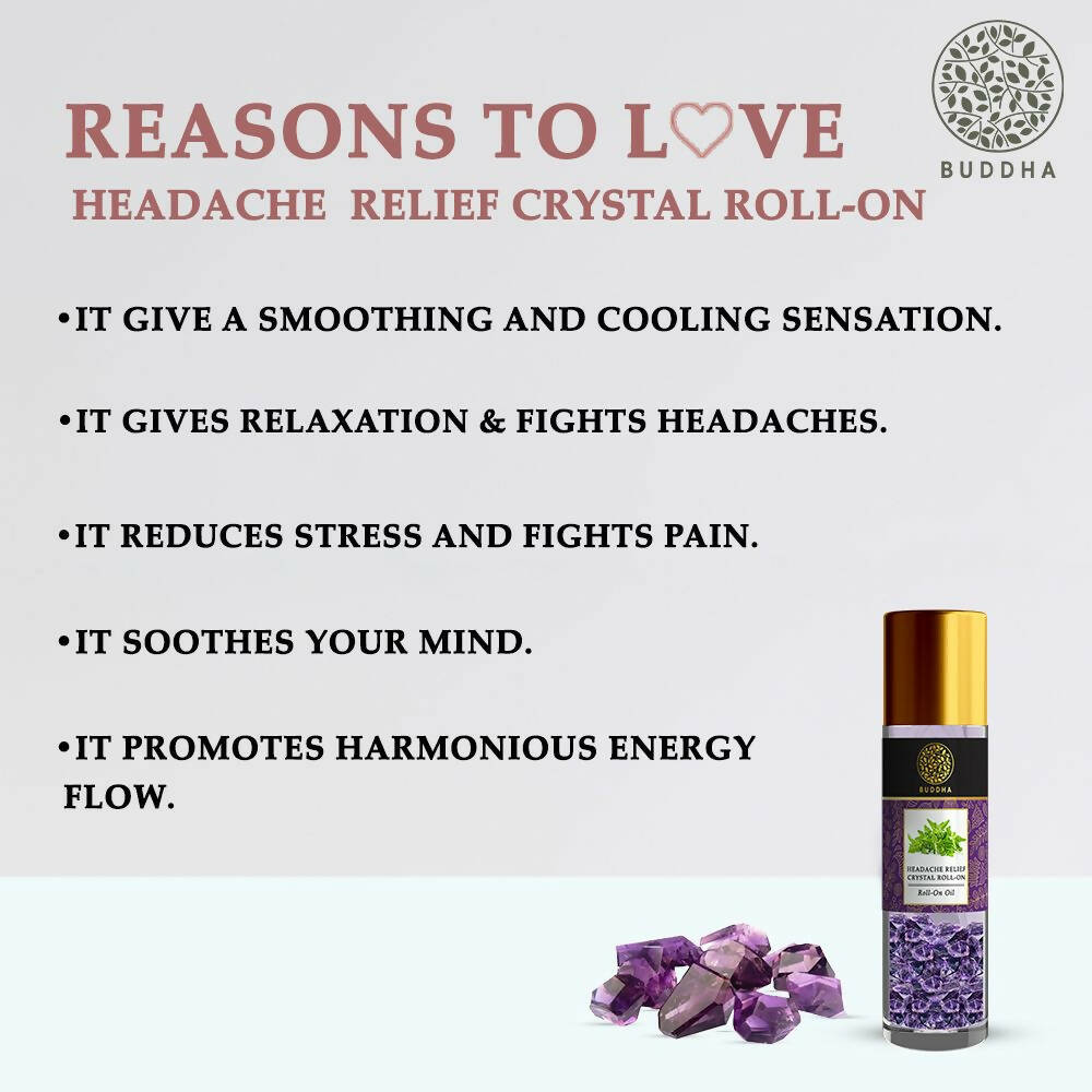 Buddha Natural Crystal Roll-On For Headache Relief - Distacart