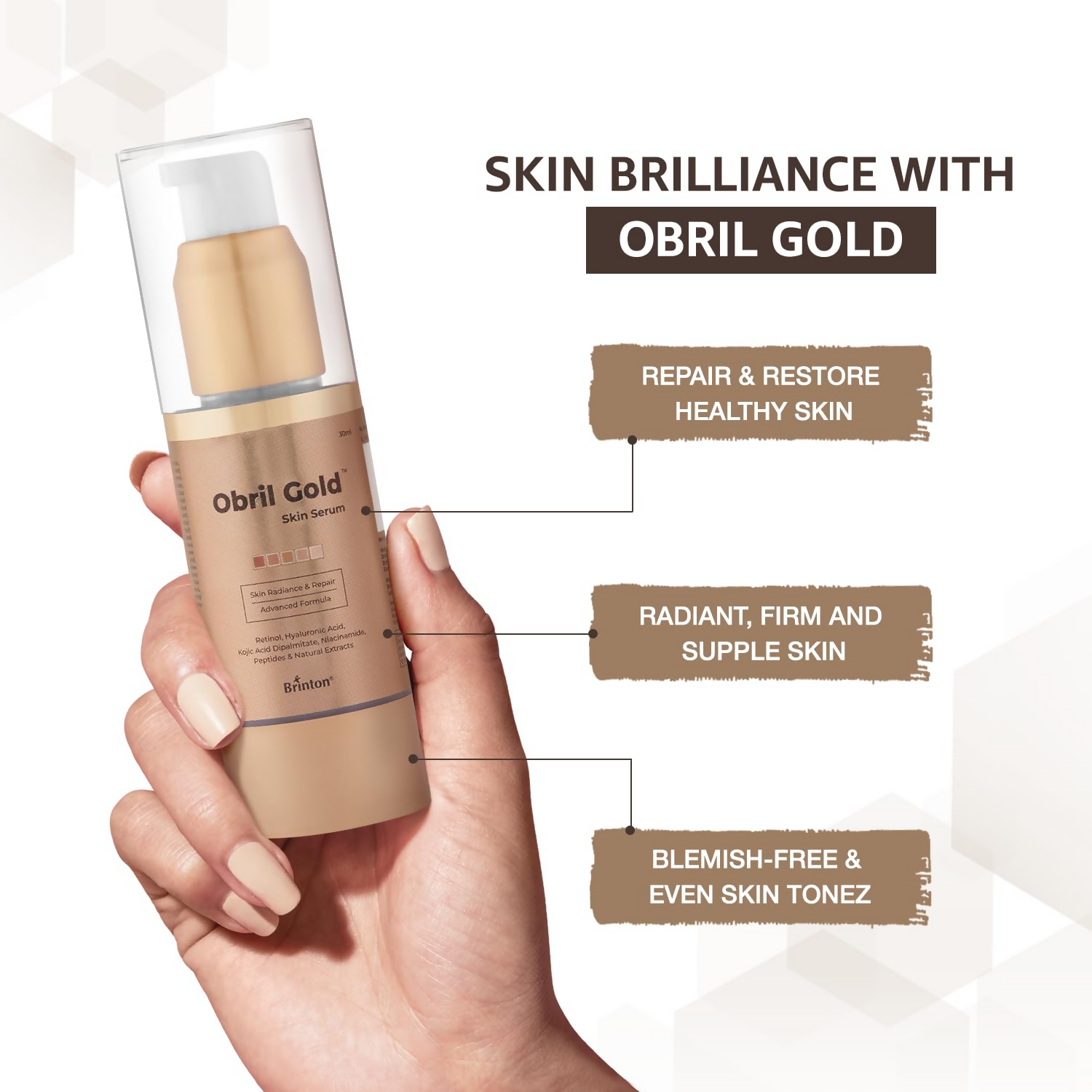 Brinton Obril Gold Skin Serum - Distacart